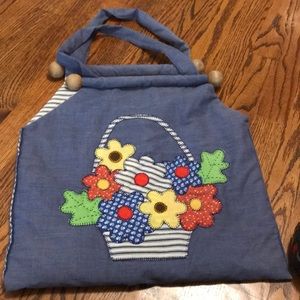 Vintage handmade crochet bag